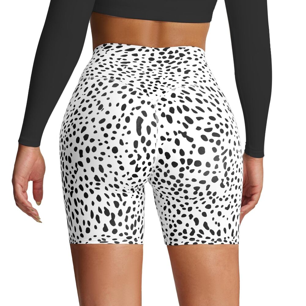 High Waisted Athletic Gym Shorts, sz L, 8C-150B004